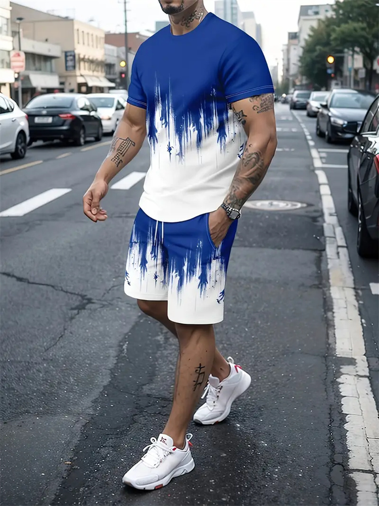 Men Women Gradient Texture T-s - Running Gear Woman 评论和价格