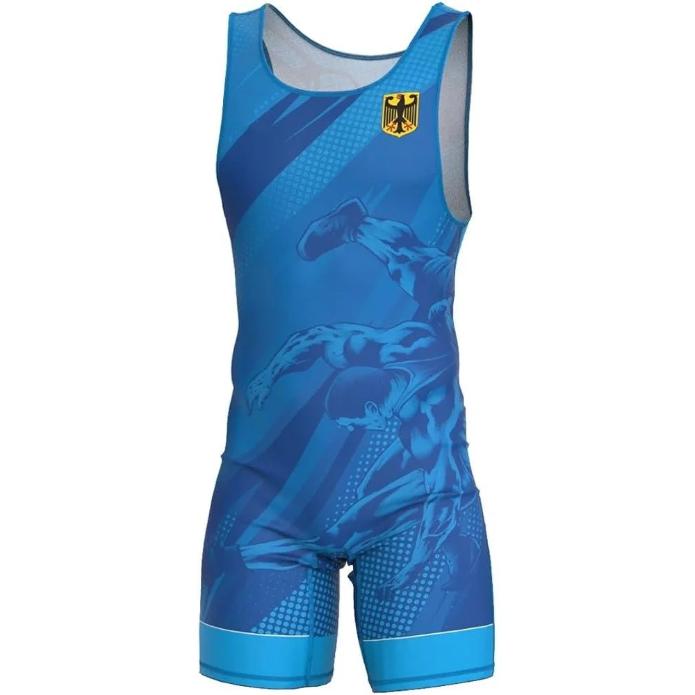 new Men Wrestling Singlet Unif - Running Gear Train 评论和价格