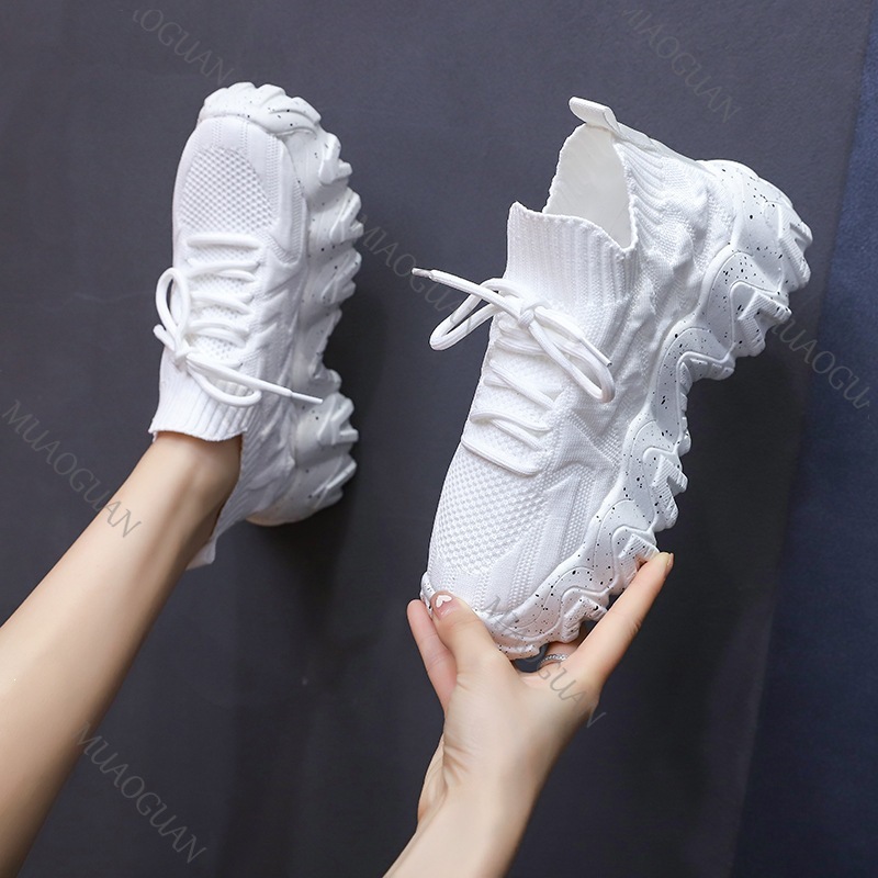 Women Chunky Sneakers Breathab - Running Gear Woman 评论和价格