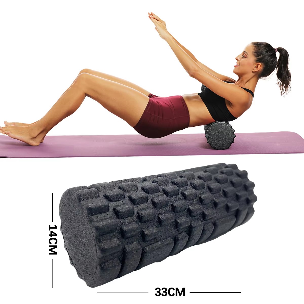 30/33cm Fitness Foam Roller Yo - Muscle Roller Stick 评论和价格