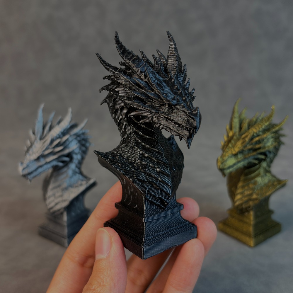 1-Piece Dragon Head Sculpture  - Head Racket Boom 评论和价格