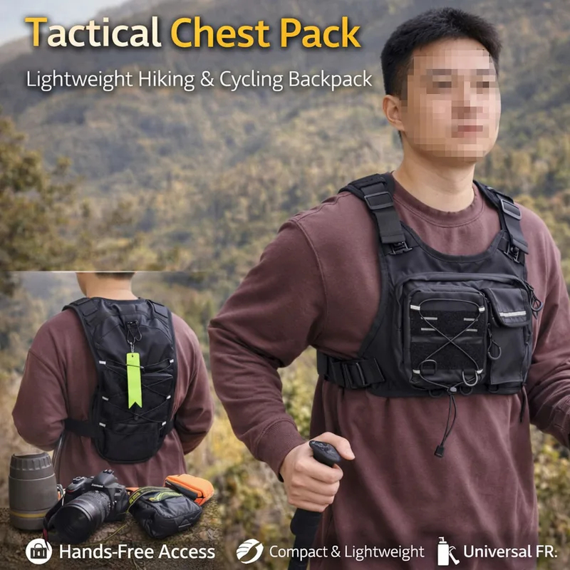 2026 New Tactical Vest Chest B - Running Gear Bag For Men 评论和价格