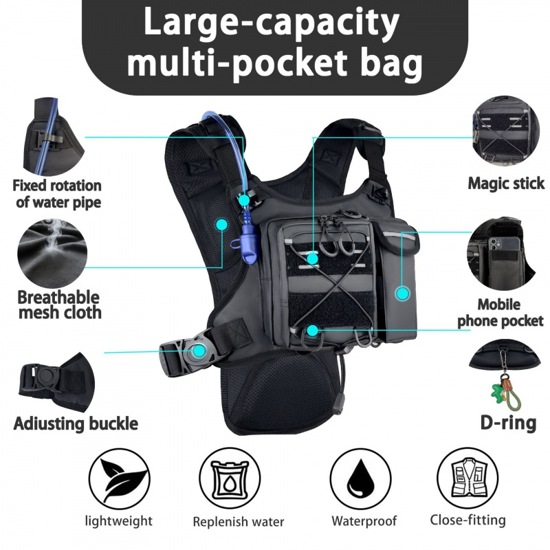 2026 New Tactical Vest Chest B - Running Gear Bag For Men 评论和价格