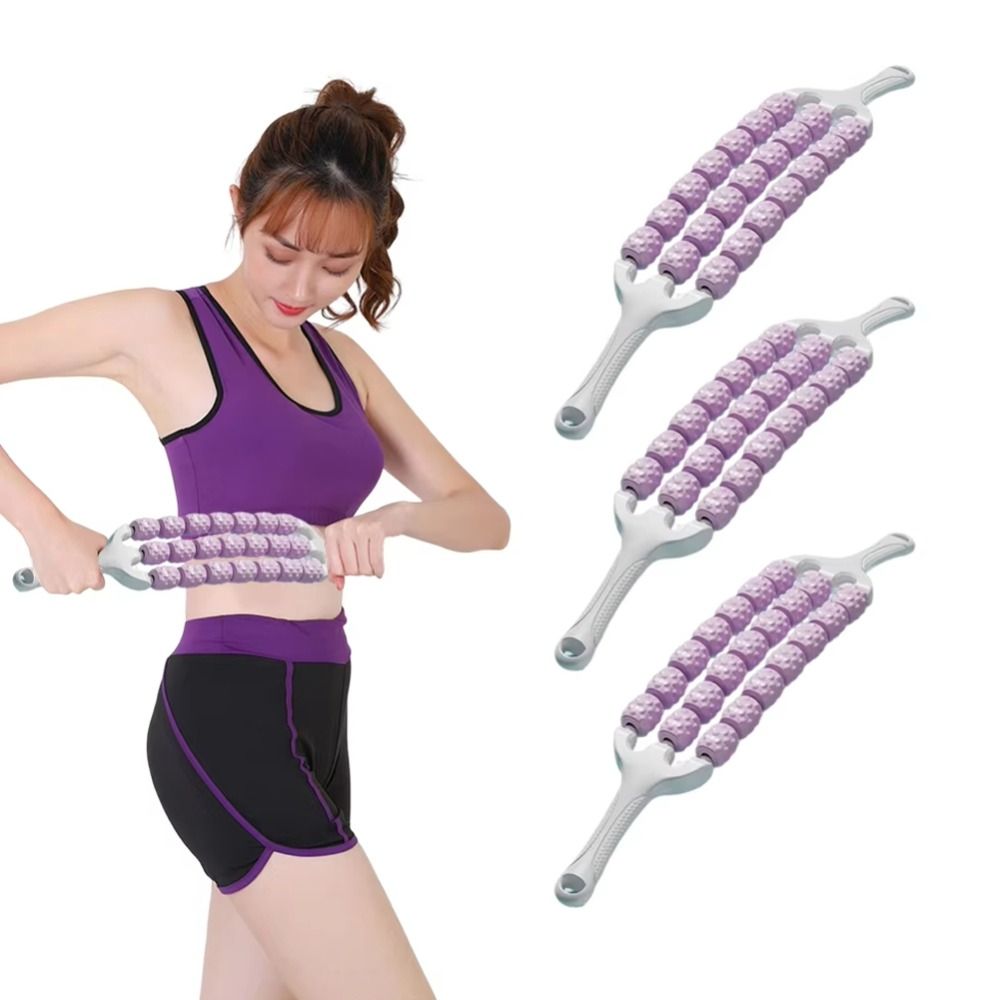 Portable Three-row Yoga Massag - Muscle Roller Stick 评论和价格